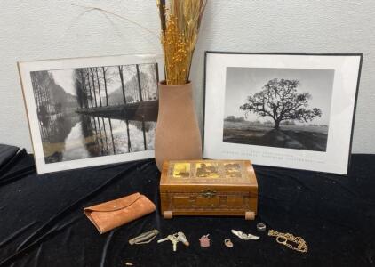 Ansel Adam&rsquo;s Prints 20x16 (2) - Vintage Jewelry Box - Vase - Vintage Items