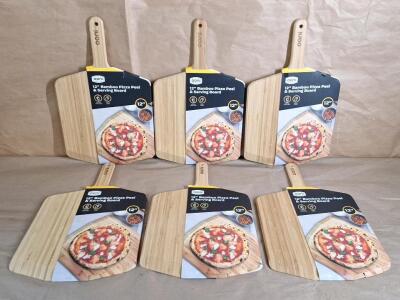 (6) Ooni 12" Bamboo Pizza, Peel & Serving Boards