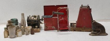 Assorted Tools & Antique Glass Lot!