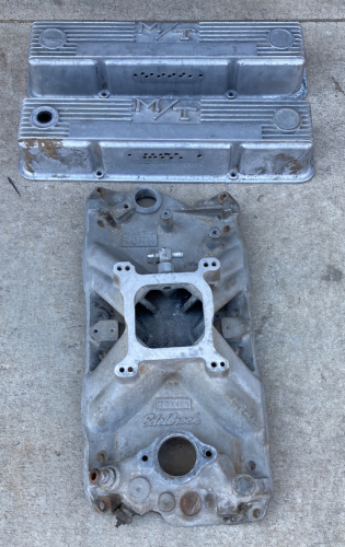 Edelbrock Aluminum Intake Manifold W/ Valve Covers