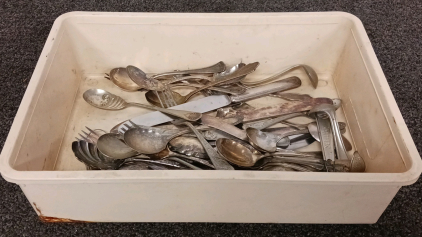 Flat of Assorted Silverware