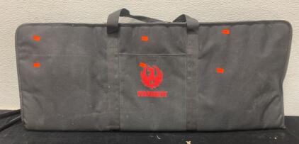 Ruger Soft Rifle Case, Padded, 46-Inch, Dual Handles, Magazine Pouches, Black