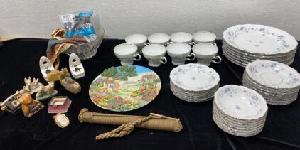 Johann Haviland - Blue Garland - China Set - Vintage Miniatures - Collectable Plate and More