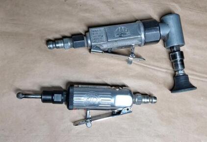 (1) Pneumatic Right Angle Die Grinder & (1) Pneumatic Die Grinder