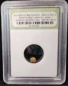 (1) Authentic Nickle Iron Meteorite Space Rock North West Africa