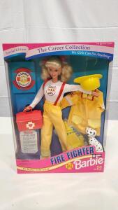 Fire Fighter Barbie Career Collection 1994 Special Edition, Mattel 15553, Boxed, Dalmatian Included