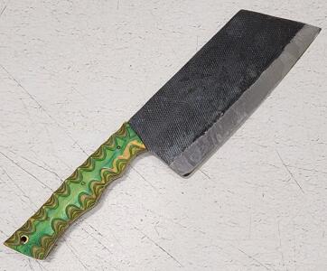 (1) Fixed Blade Cold Steel Kitchen Clever Knife With Wood Handle
