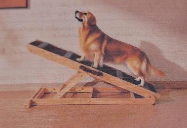 (1) Portable, Adjustable Height Dog Ramp, 40"L