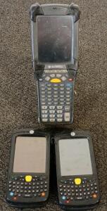 Motorola MC9090 & (2) Zebra MC55A0 Handheld Mobile Computers with Batteries, Windows Embedded, Barcode Scanners