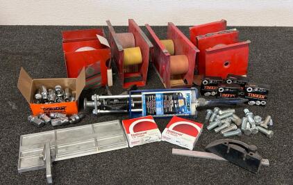 Large Automotive Shop Supply Lot: Timken Bearings, Dorman Lug Nuts, Abrasive Dispensers, Oil Seals