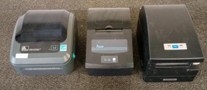 Zebra GK420d, Aclas PP9X, Citizen CT-S2000 &ndash; Thermal Receipt Printers w/ Serial Numbers, Power cord not included