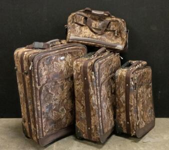 Protocol 4pc Luggage Travel Set Suitcases (Large, Medium, Small) and Carry On Bag