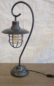 Vintage Industrial Style Metal Table Lamp, Inline Switch, ETL Certified