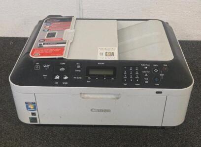 Canon PIXMA MX340 All-in-One Inkjet Printer, Wireless, ADF, Fax, Color, 4800x1200 dpi (Has No Power Cord Unable to Test)