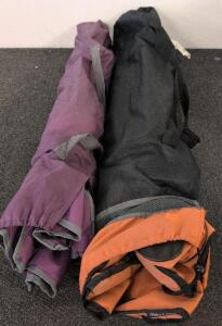 Cabela's & Purple Folding Camping Chairs, Steel Frame, Cupholders, Carry Bags Included