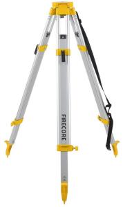 Firecore Aluminum Survey Tripod, Heavy Duty Contractor Tripod with 5/8"-11 Thread Flat Head Quick Clamp for Auto Level Optical Transit Level Theodolite