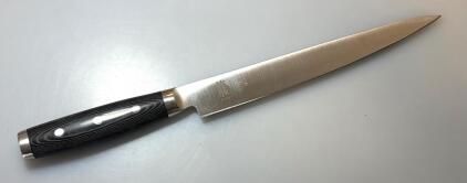 Yaxell Dragon 9" (230mm) Slicing Knife, CTS-BD1N Steel, Japan, Micarta Handle, Original Box