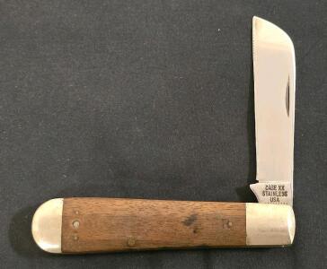 CASE XX 1199 SH R Folding Pocket Knife, Stainless Blade, Wooden Handle, Made in USA