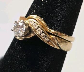 Wedding Ring Set, Size 6.25, Ring And Wedding Band