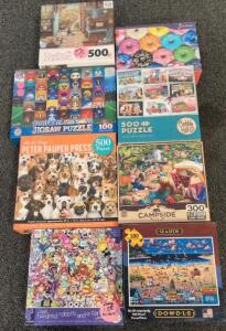 Cobble Hill Roadtrip 500 Piece Jigsaw Puzzle, Vintage Camper Theme, 26.625" x 19.25", Complete Box