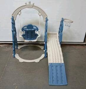 4-in-1 Toddler Playground Set L =57" W=60" H=48"