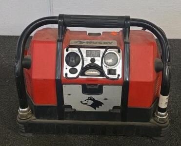 Husky 1000 Peak Amp Jump Starter Power Station with Air Compressor, 120V AC, 12V DC Outlets (Unable to Test, Has Car Output Connection)
