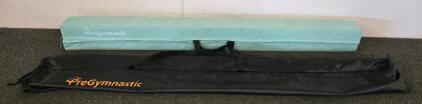 PreGymnastic 9.5ft Folding Balance Beam, Faux Suede Surface, Carrying Case Included