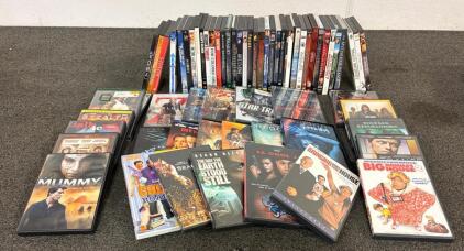 Large Lot of ~65+ DVD Movies, Mixed Genres, Region 1, Original Cases, Notable Titles, Special Editions