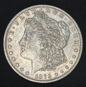 1879 Liberty Morgan Dollar 90% Silver Coin