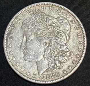1888 Liberty Morgan Dollar 90% Silver Coin