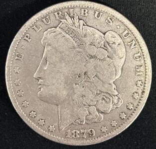 1879 Liberty Morgan Dollar 90% Silver Coin