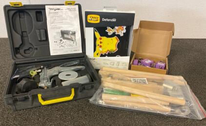 Mityvac MV8500 Silverline Elite Automotive Test Kit Hand Vacuum Pressure Pump, Case, Manual, Bird Playground, Padlocks, Otterbox IPad Case