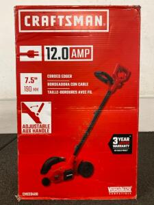 CRAFTSMAN CMEED400 12 Amp Electric Lawn Edger, 7.5" Blade, Adjustable Handle, VersaTrack Compatible