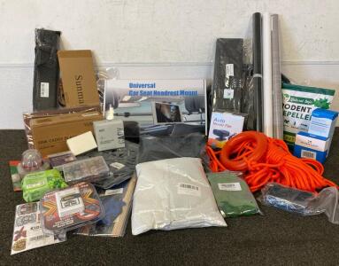 Universal Car Sear Headrest Mount, Auto Heater Fan, Keyboard, Rodant Repellent, Drawer Organizer, And More