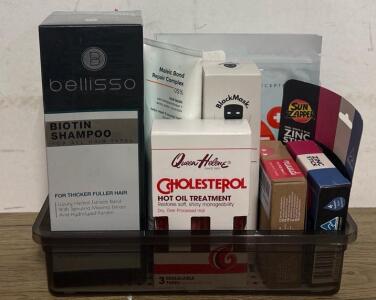 Personal Care Skincare Bundle: Biotin Shampoo, Zinc SPF 50+, Acne Patches, Deodorant, Hair Masks