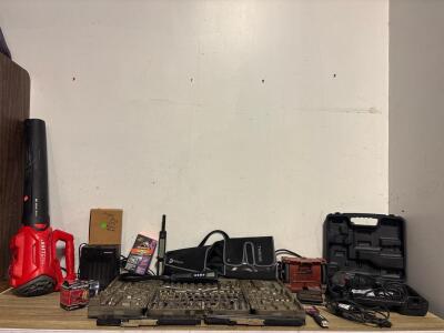 CRAFTSMAN Corded Drill 315.101141, V20 Cordless Leaf Blower, Mechanics Socket Set w/ Case and More