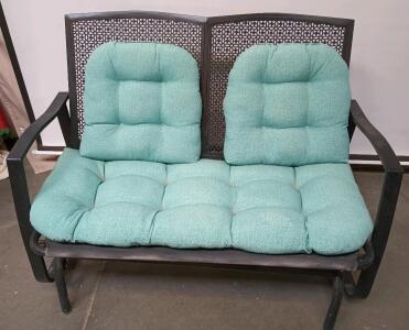 Outdoor Patio Rocking Loveseat Glider L=47" W=33" H=36"
