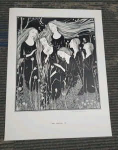 Signed Lithograph By Hannah Frank "Garden" Created in 1932