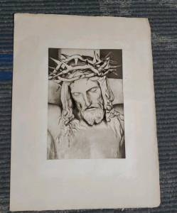 Fran&ccedil;ois Rude "Christ on the Cross" Artwork Print, Louvre Sculpture Repro 105"x14.25"