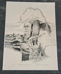 "Reflections of Don Juan" Art Print by Unknown, Limited Edition 117/505 12"x16"