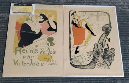 (2) Henri de Toulouse-Lautrec Lithographs, "Reine de Joie" & "Jane Avril", 1893