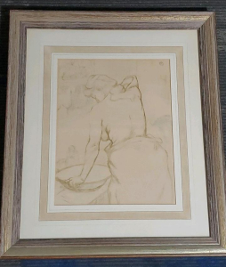 Henri DenToulouse-Lautrec Colored Lithograph "Femme qui se lave" 1896, Edition 33/100 22"x26"