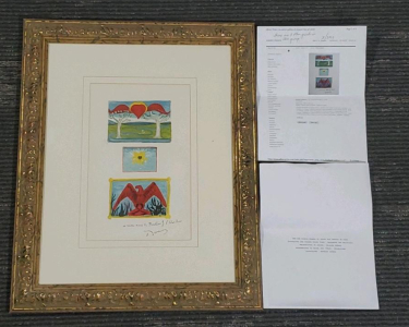 " Au Jardin D'Allah II" by Andr&eacute; Derain, 1939, Edition 3/200 Signed In Plate