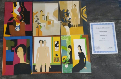 (6) Andre Minaux Original Lithographs, Edition of 25, 1974, Mourlot Paris 12.75"x9.5"