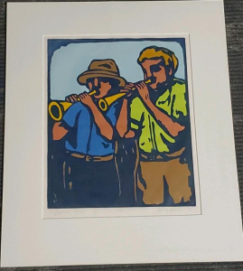A Joyous Sound by Milt Hearn, Limited Edition Print, 1/25, 1992 18"x21.5"