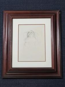 "Sara Smiling" By: Mary Cassatt Drypoint Etching Circa 1904, Cream Laid Paper, 5 1/4 x 3 7/8 Inches