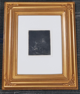 Rembrandt van Rijn Etching - The Flight Into Egypt: A Night Piece, 1651 5" x 4-3/8"