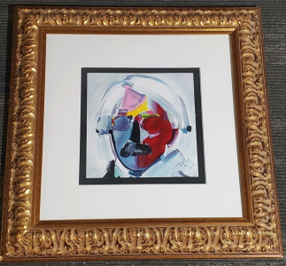 Peter Max "Andy with Mustache" Lithograph, 1981, Edition 268/300 26"x27"