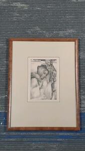 Aart van Dobbenburgh Lithograph Framed, Holland Edition for Tolstoy 13"x17"