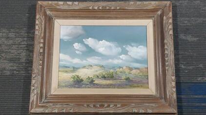 Framed Oil Painting on Canvas by William Templeton, 1991, Landscape 22"x18"